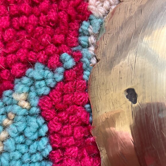 Vintage Etched Brass Bowl on Pedestal Stem - 1970's - Picture 13 of 15